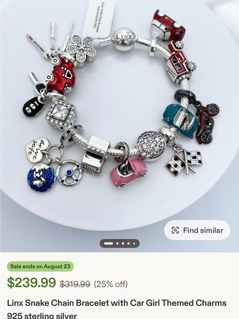 Linx flag charm - Picture 3 of 3